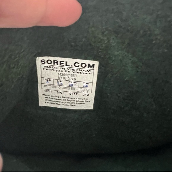 Sorel Flurry Prarie Rose Snow Boots Size 6 - Picture 7 of 7